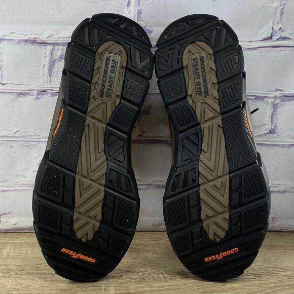 Skechers Respected Boswell Brown Mid Boots Men's 11.5 Relaxed Fit Lace Up Hiking - Picture 7 of 9